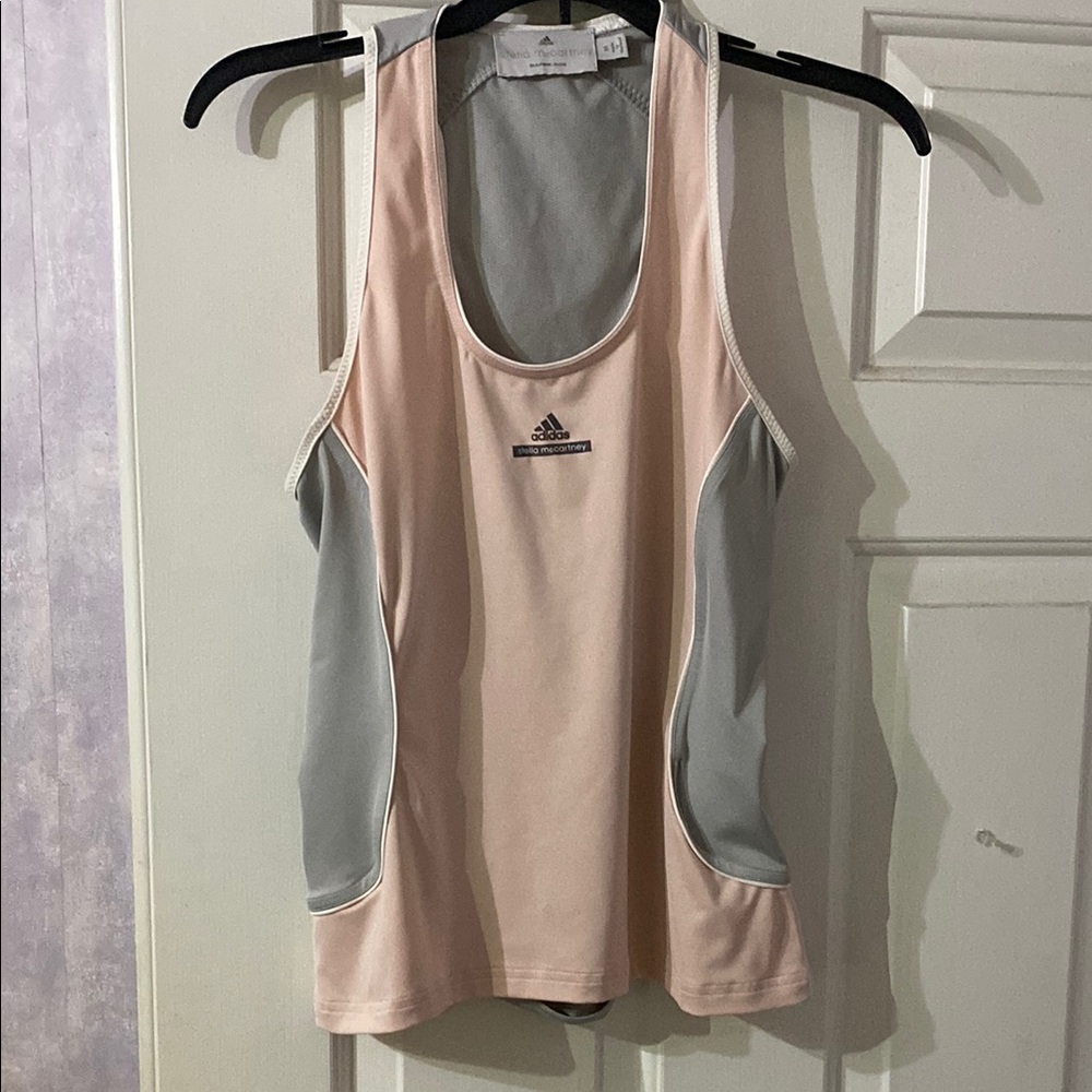 Stella McCartney Adidas Women's Pink and Gray Tank Top